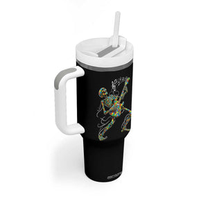Autism Acceptance Rock Guitar Skeleton Tumbler With Handle Music Lover TS12 Print Your Wear