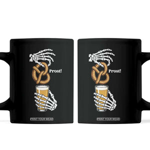 Prost Beer Lover Skeleton Hands German Festival Graphic Coffee Mug TS12 Black Print Your Wear