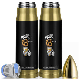 Prost Beer Lover Skeleton Hands German Festival Graphic Bullet Tumbler TS12 Black Print Your Wear