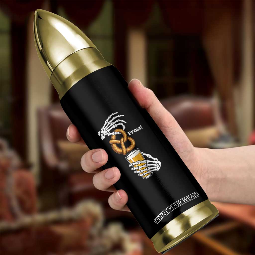 Prost Beer Lover Skeleton Hands German Festival Graphic Bullet Tumbler TS12 Print Your Wear
