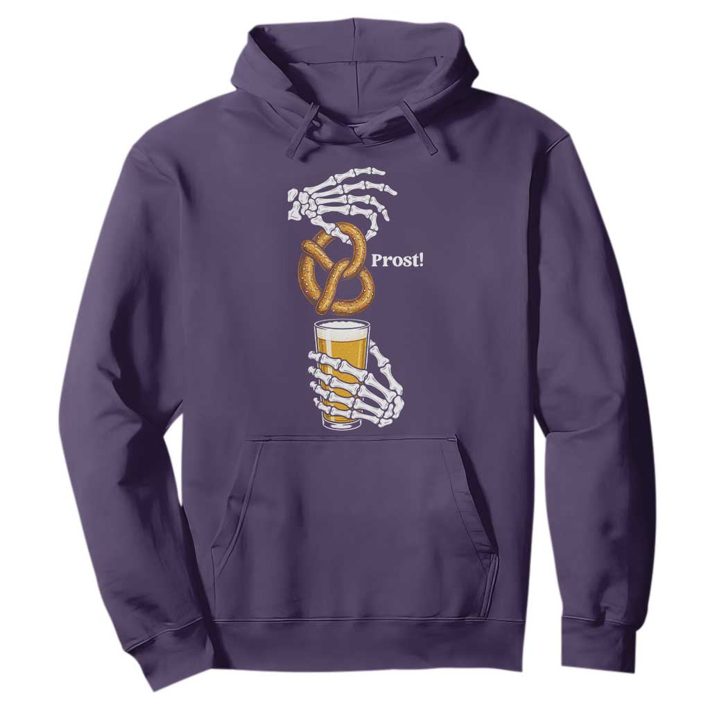 Prost Beer Lover Skeleton Hands German Festival Graphic Hoodie TS12 Purple Print Your Wear