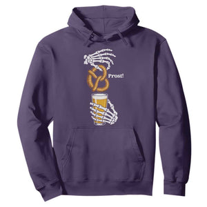 Prost Beer Lover Skeleton Hands German Festival Graphic Hoodie TS12 Purple Print Your Wear