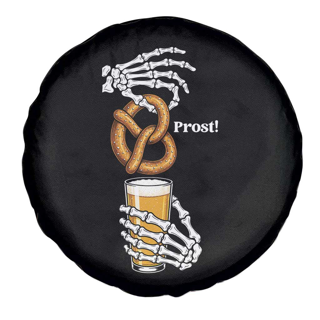Prost Beer Lover Skeleton Hands German Festival Graphic Spare Tire Cover TS12 Print Your Wear