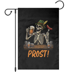 Funny Skeleton Oktoberfest Garden Flag Prost Beer Lover Bavarian Gift TS12 Black Print Your Wear