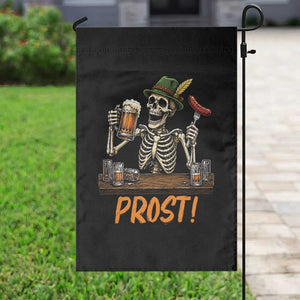 Funny Skeleton Oktoberfest Garden Flag Prost Beer Lover Bavarian Gift TS12 Print Your Wear