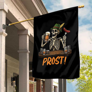 Funny Skeleton Oktoberfest Garden Flag Prost Beer Lover Bavarian Gift TS12 Print Your Wear