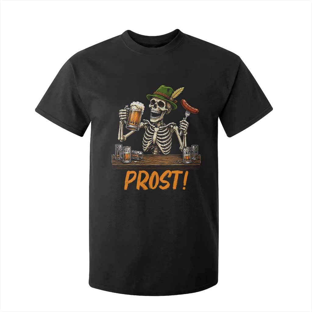 Funny Skeleton Oktoberfest T Shirt For Kid Prost Beer Lover Bavarian Gift TS12 Black Print Your Wear