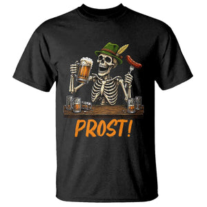 Funny Skeleton Oktoberfest T Shirt Prost Beer Lover Bavarian Gift TS12 Black Print Your Wear