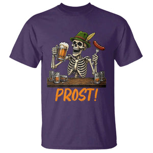 Funny Skeleton Oktoberfest T Shirt Prost Beer Lover Bavarian Gift TS12 Purple Print Your Wear