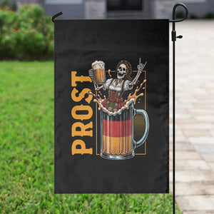 Funny Skeleton Oktoberfest Garden Flag Spooky Prost German Beer Drinker Graphic TS12 Print Your Wear