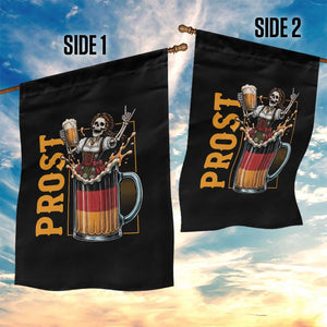 Funny Skeleton Oktoberfest Garden Flag Spooky Prost German Beer Drinker Graphic TS12 Print Your Wear