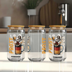 Funny Skeleton Oktoberfest Glass Can Spooky Prost German Beer Drinker Graphic TS12 Print Your Wear
