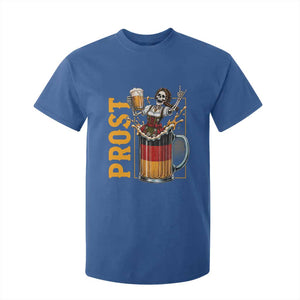 Funny Skeleton Oktoberfest T Shirt For Kid Spooky Prost German Beer Drinker Graphic TS12 Royal Blue Print Your Wear