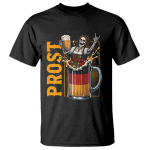 Funny Skeleton Oktoberfest T Shirt Spooky Prost German Beer Drinker Graphic TS12 Black Print Your Wear