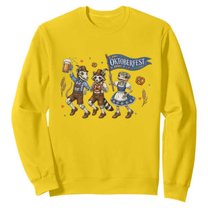 Funny Opossum Raccoon Frog Oktoberfest Beer Graphic Sweatshirt Spooky Drinking Team TS12 Daisy Print Your Wear