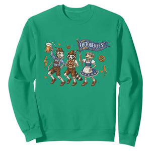 Funny Opossum Raccoon Frog Oktoberfest Beer Graphic Sweatshirt Spooky Drinking Team TS12 Irish Green Print Your Wear