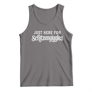 Just Here For Schitzengiggles Tank Top German Beer Festival Funny Gift TS12 Deep Heather Print Your Wear