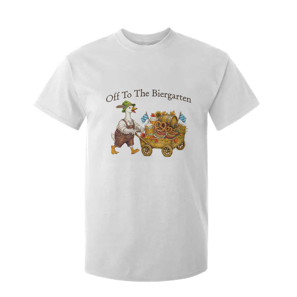 Funny Goose German Beer Festival T Shirt For Kid Off To The Biergarten TS12 White Print Your Wear