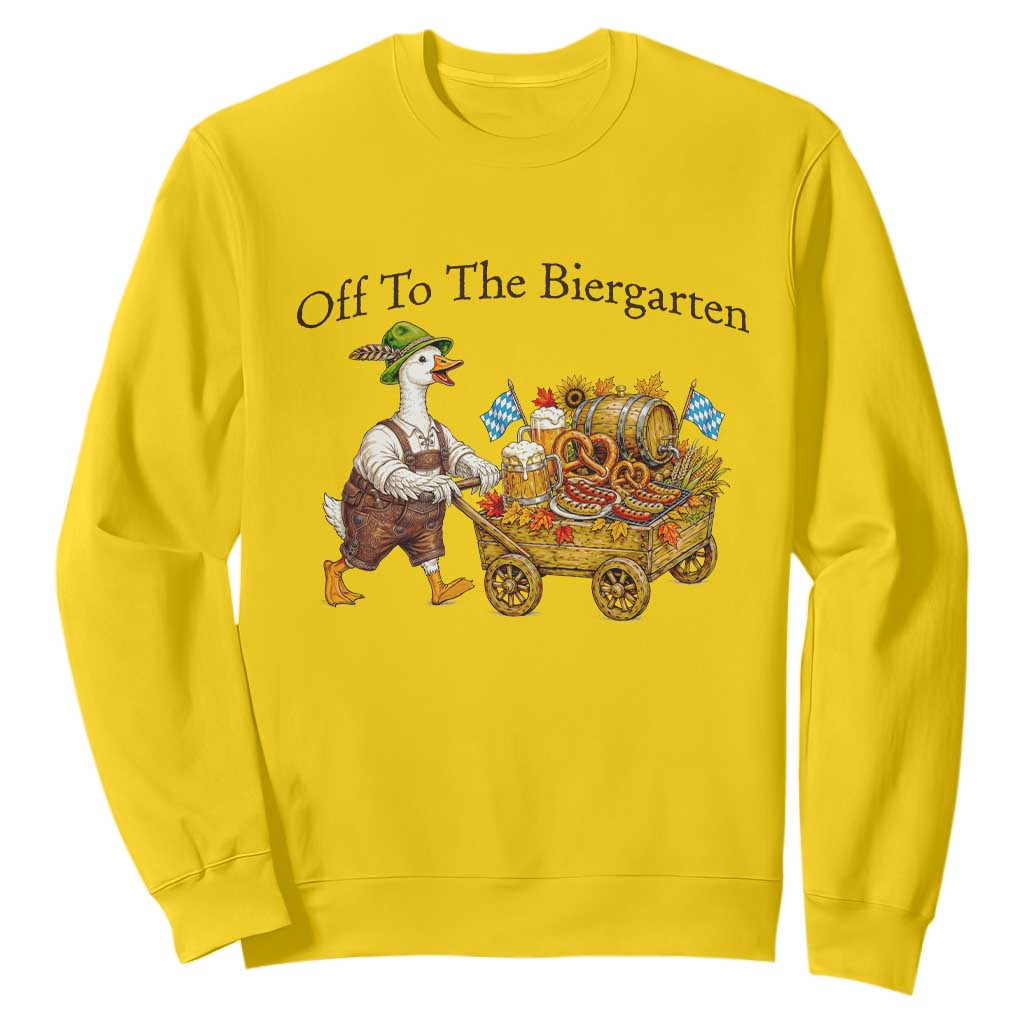Funny Goose German Beer Festival Sweatshirt Off To The Biergarten TS12 Daisy Print Your Wear