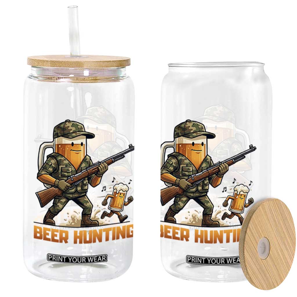 Beer Hunting Season Open Glass Can Beer Hunter Brew Lover Humor TS12 Print Your Wear