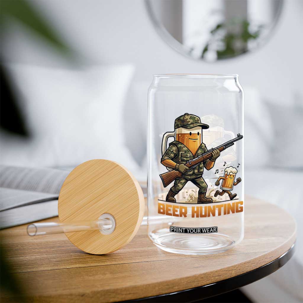 Beer Hunting Season Open Glass Can Beer Hunter Brew Lover Humor TS12 Print Your Wear