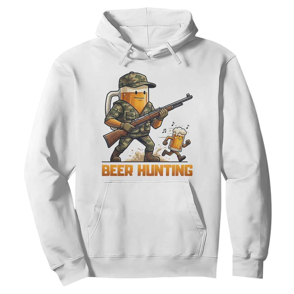 Beer Hunting Season Open Hoodie Beer Hunter Brew Lover Humor TS12 White Print Your Wear