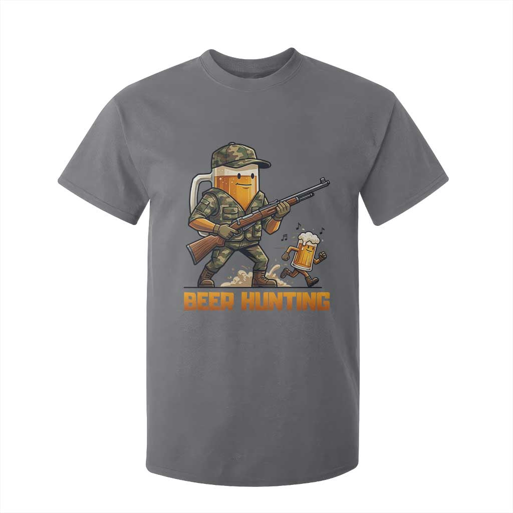 Beer Hunting Season Open T Shirt For Kid Beer Hunter Brew Lover Humor TS12 Charcoal Print Your Wear