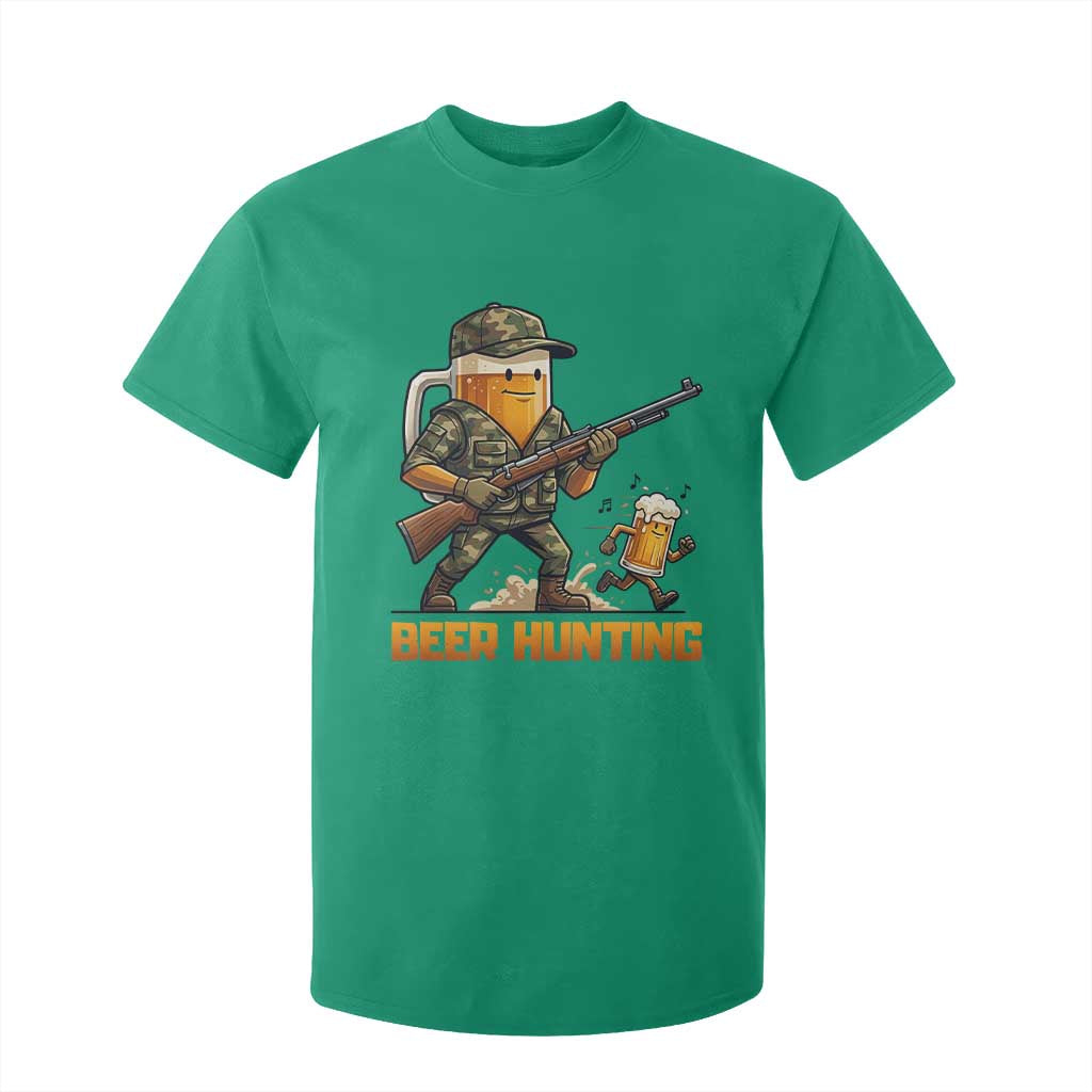 Beer Hunting Season Open T Shirt For Kid Beer Hunter Brew Lover Humor TS12 Irish Green Print Your Wear
