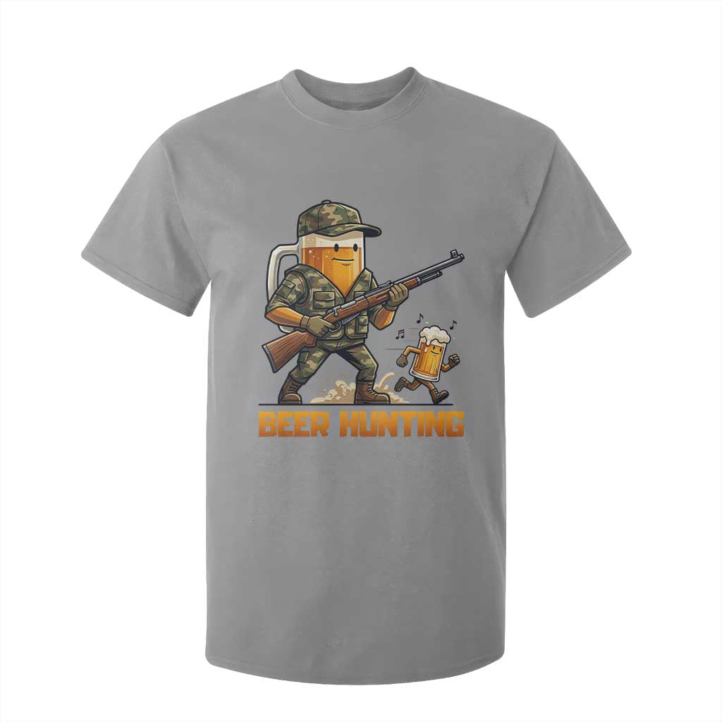 Beer Hunting Season Open T Shirt For Kid Beer Hunter Brew Lover Humor TS12 Sport Gray Print Your Wear