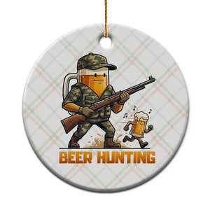 Beer Hunting Season Open Ceramic Ornament Beer Hunter Brew Lover Humor TS12 1pc Christmas Plaid Print Your Wear