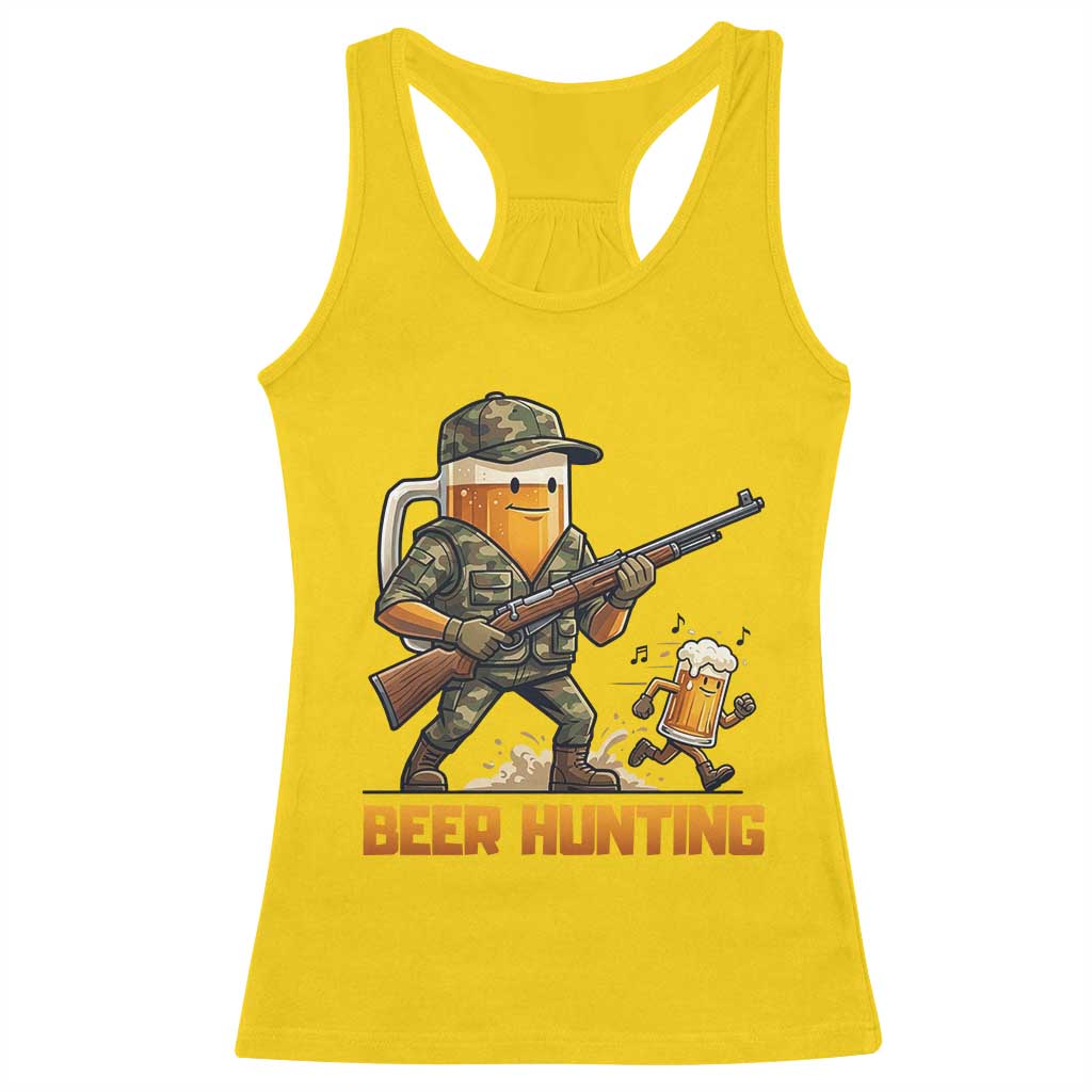 Beer Hunting Season Open Racerback Tank Top Beer Hunter Brew Lover Humor TS12 Daisy Print Your Wear