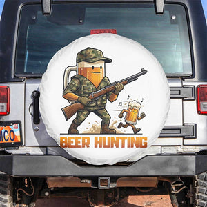 Beer Hunting Season Open Spare Tire Cover Beer Hunter Brew Lover Humor TS12 No hole White Print Your Wear