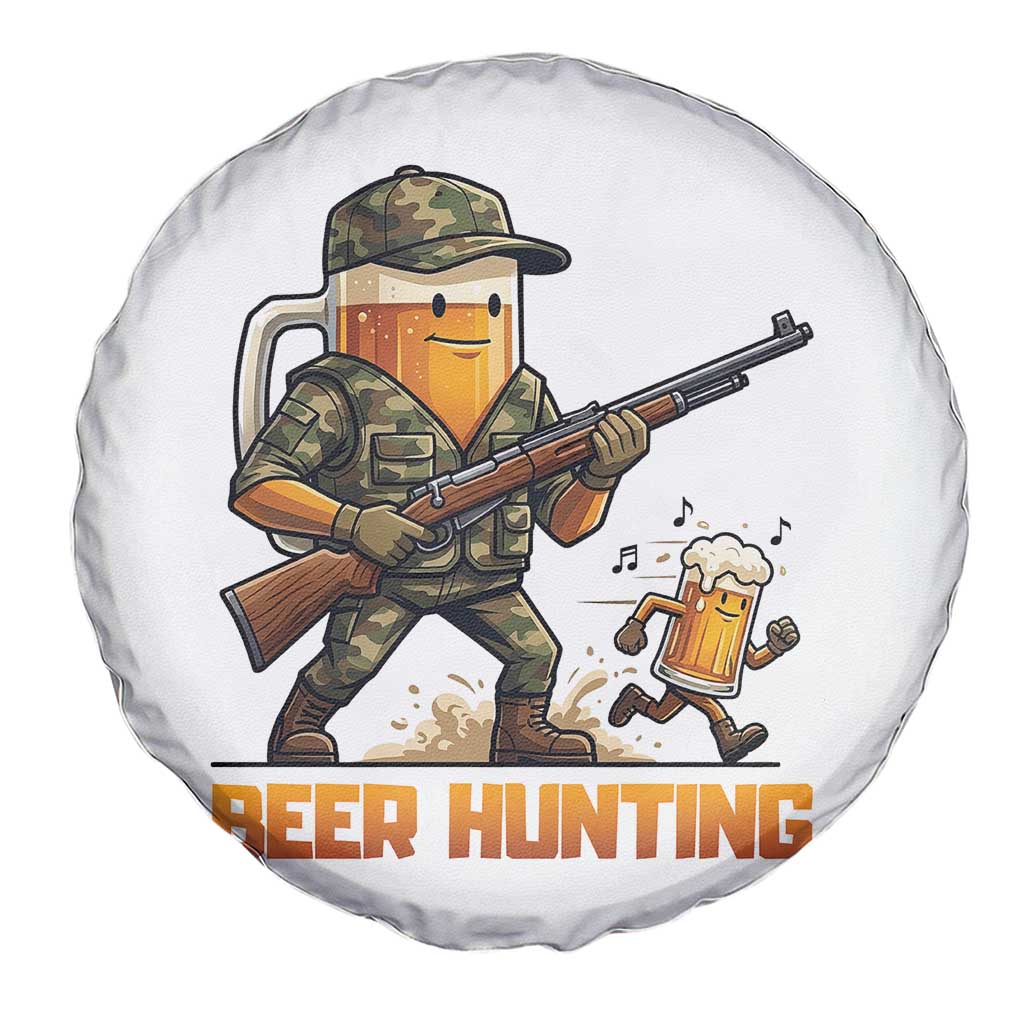 Beer Hunting Season Open Spare Tire Cover Beer Hunter Brew Lover Humor TS12 Print Your Wear