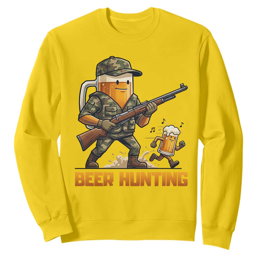 Beer Hunting Season Open Sweatshirt Beer Hunter Brew Lover Humor TS12 Daisy Print Your Wear