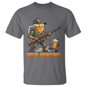 Beer Hunting Season Open T Shirt Beer Hunter Brew Lover Humor TS12 Charcoal Print Your Wear