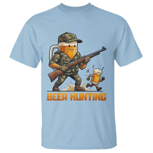 Beer Hunting Season Open T Shirt Beer Hunter Brew Lover Humor TS12 Light Blue Print Your Wear