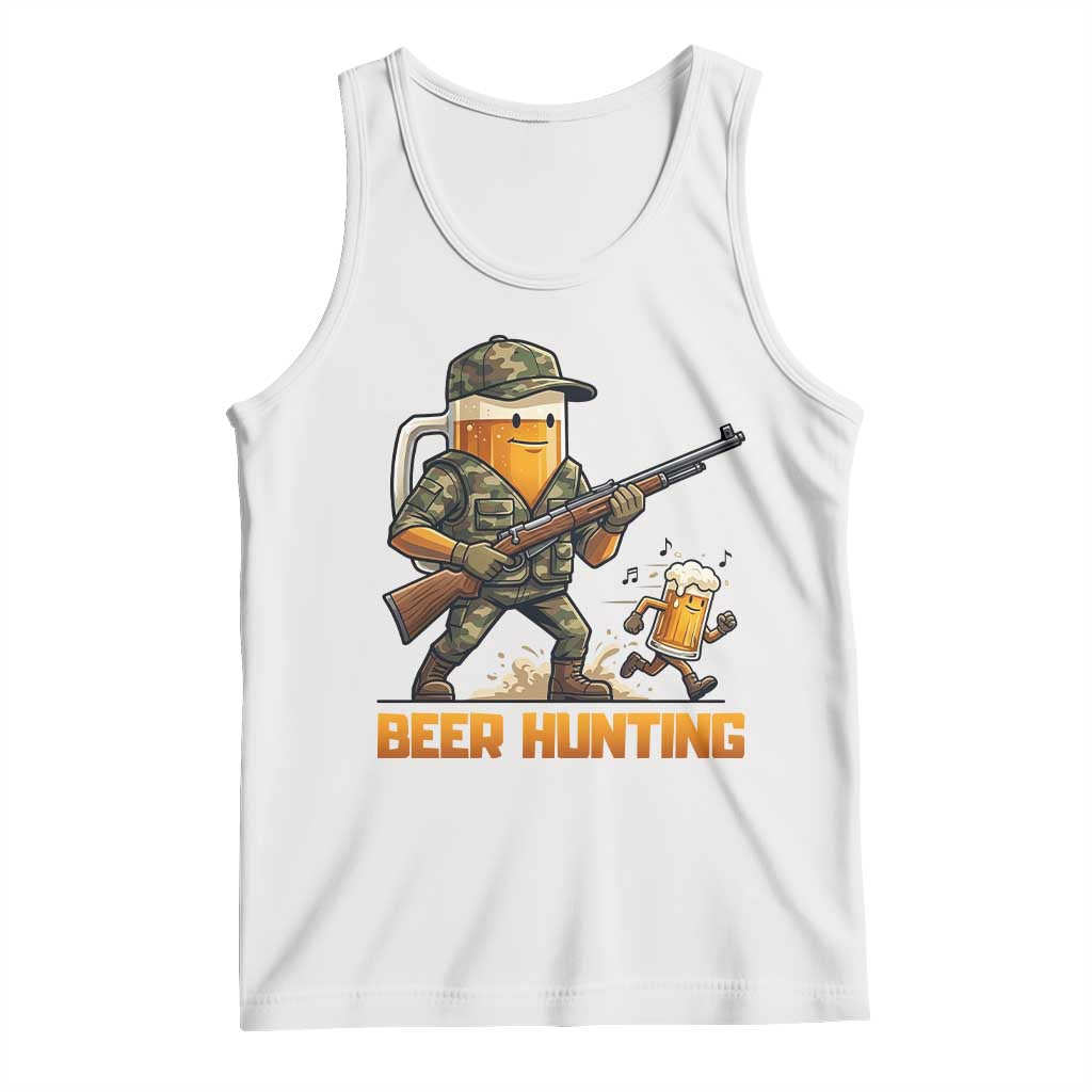 Beer Hunting Season Open Tank Top Beer Hunter Brew Lover Humor TS12 White Print Your Wear