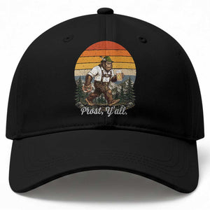 Prost Yall Bigfoot Baseball Cap Vintage Oktoberfest Beer Lover Sasquatch Gift TS12 Print Your Wear