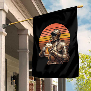 Funny Medieval Renaissance Drinker Garden Flag Vintage Knight In Armor Beer Lover TS12 Print Your Wear