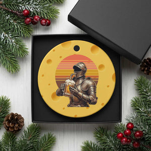 Funny Medieval Renaissance Drinker Ceramic Ornament Vintage Knight In Armor Beer Lover TS12 1pc Yellow Cheese Print Your Wear
