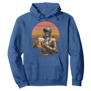 Funny Medieval Renaissance Drinker Hoodie Vintage Knight In Armor Beer Lover TS12 Royal Blue Print Your Wear
