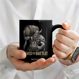Vintage Viking Beer Drinker Warrior Gift Coffee Mug Brewed For Battle TS12 Print Your Wear