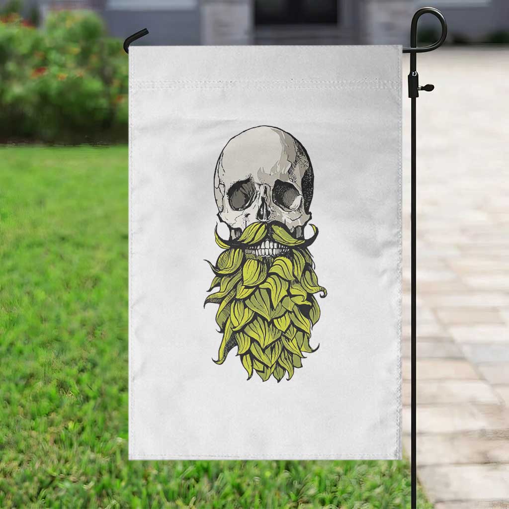 Vintage Craft Brewer Beer Lover Gift Garden Flag Beer Hops Beard Skull TS12 Print Your Wear