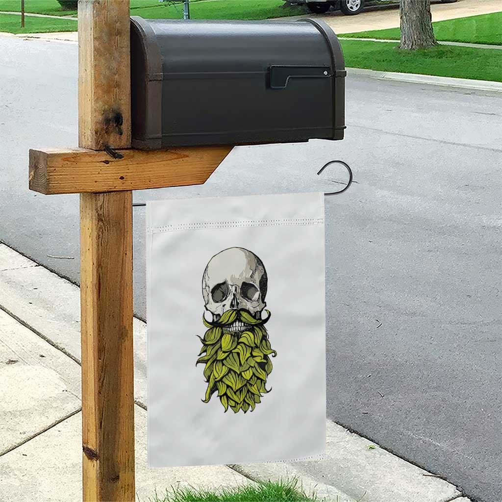 Vintage Craft Brewer Beer Lover Gift Garden Flag Beer Hops Beard Skull TS12 Print Your Wear