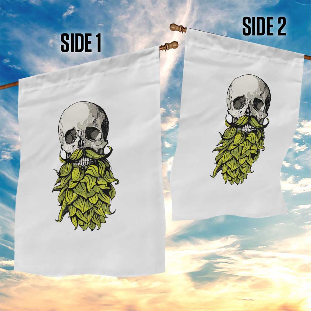 Vintage Craft Brewer Beer Lover Gift Garden Flag Beer Hops Beard Skull TS12 Print Your Wear