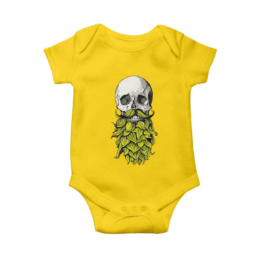 Vintage Craft Brewer Beer Lover Gift Baby Onesie Beer Hops Beard Skull TS12 Daisy Print Your Wear