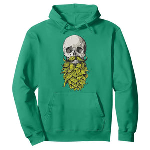 Vintage Craft Brewer Beer Lover Gift Hoodie Beer Hops Beard Skull TS12 Irish Green Print Your Wear
