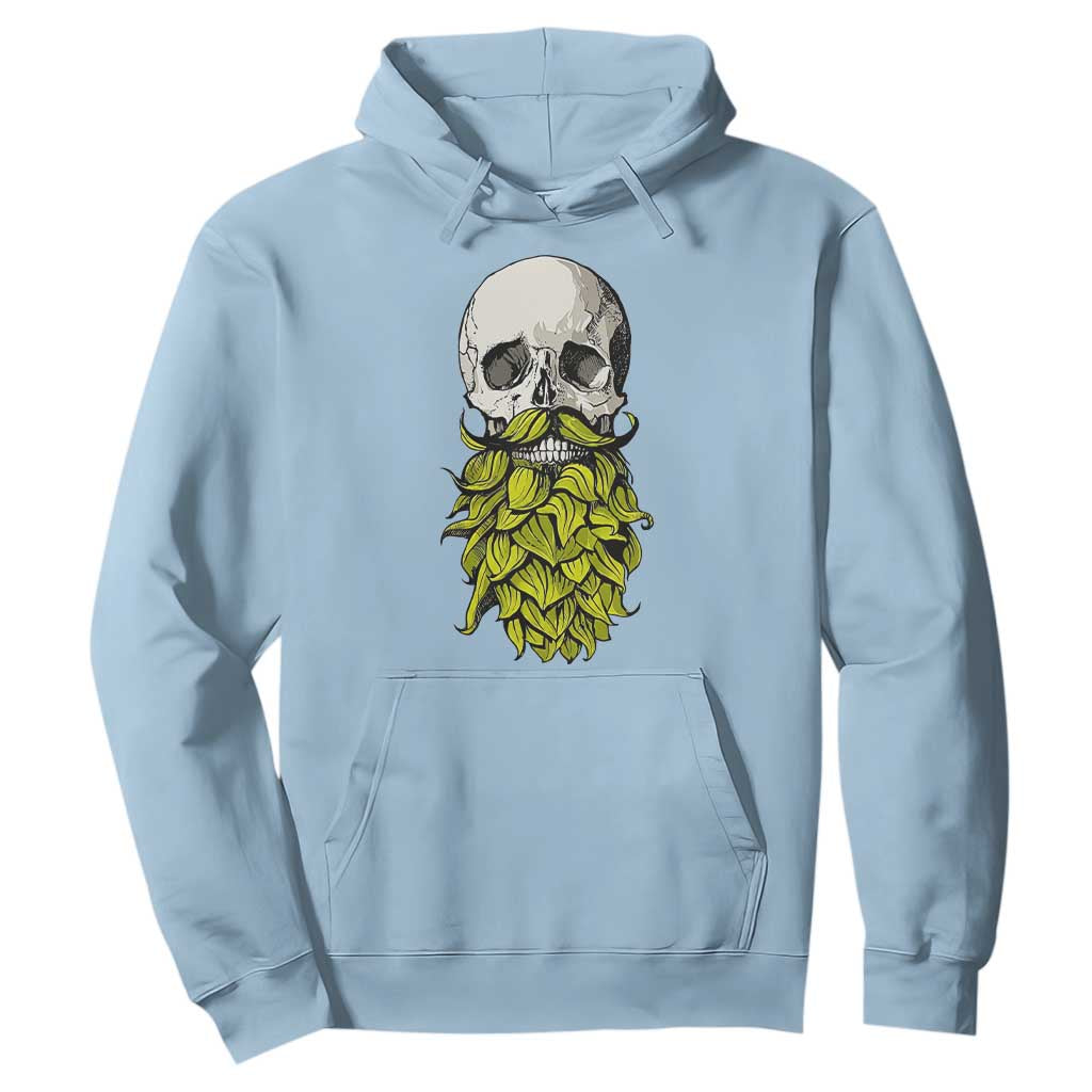 Vintage Craft Brewer Beer Lover Gift Hoodie Beer Hops Beard Skull TS12 Light Blue Print Your Wear