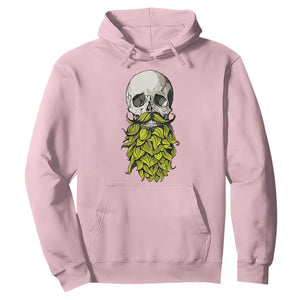Vintage Craft Brewer Beer Lover Gift Hoodie Beer Hops Beard Skull TS12 Light Pink Print Your Wear