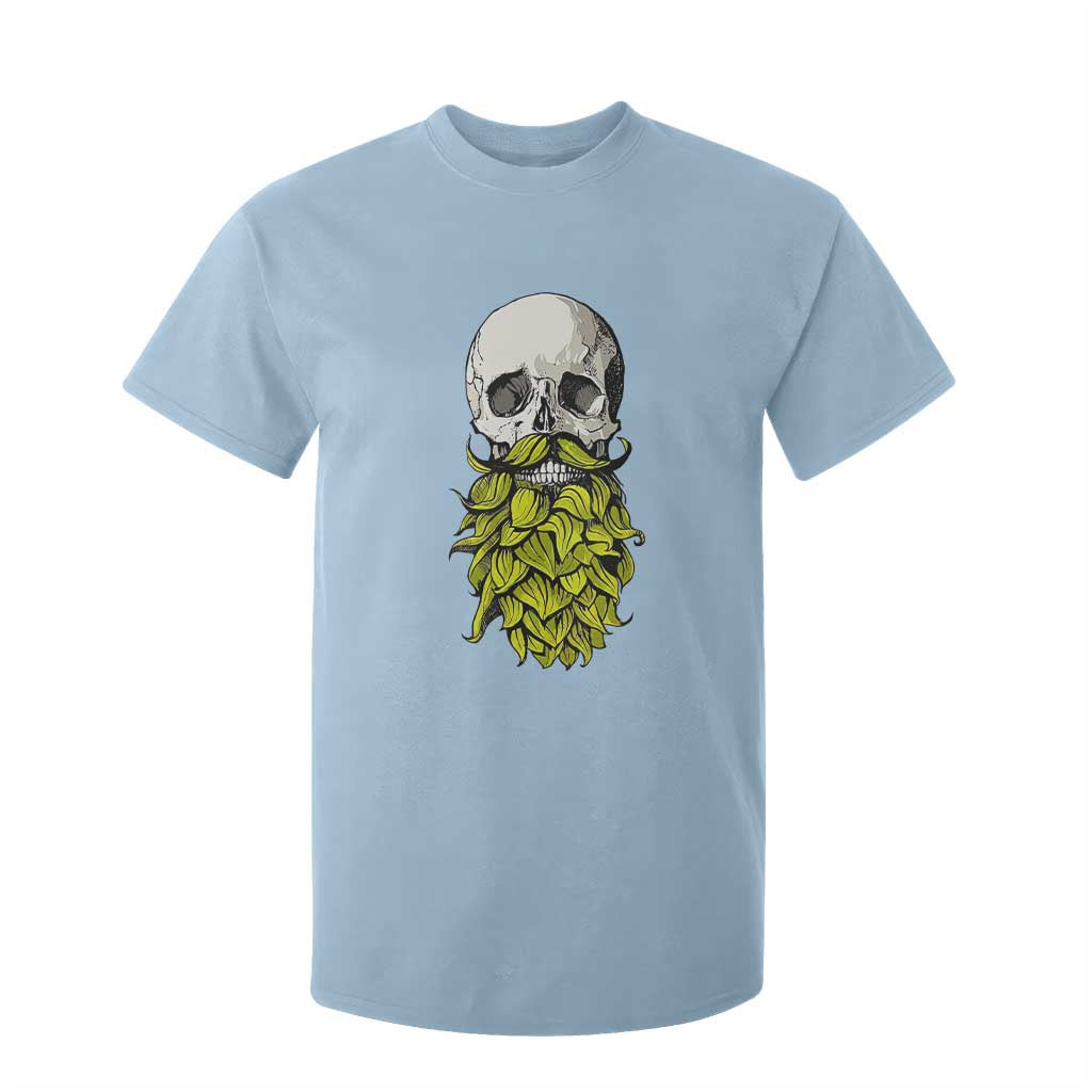Vintage Craft Brewer Beer Lover Gift T Shirt For Kid Beer Hops Beard Skull TS12 Light Blue Print Your Wear